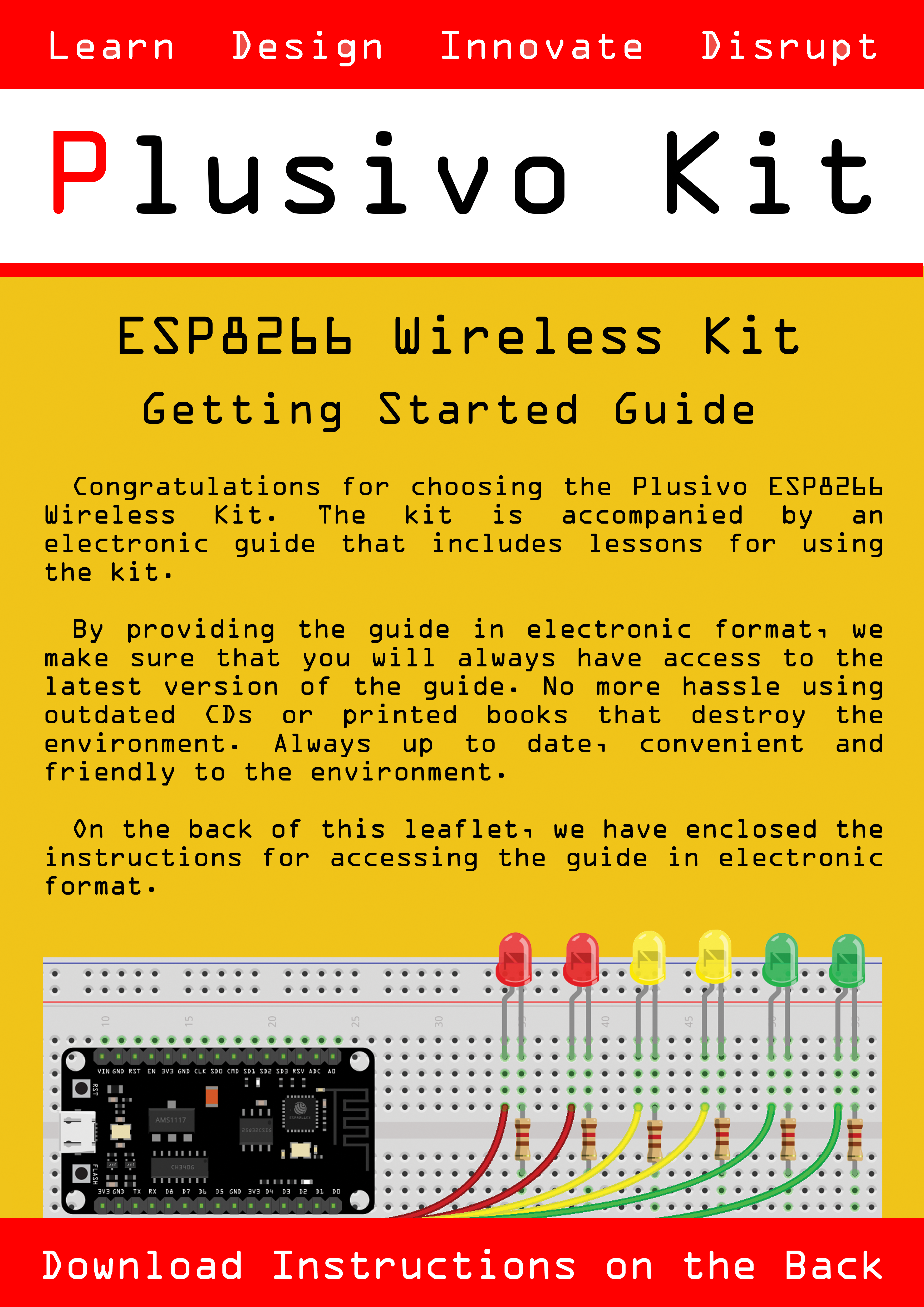 Plusivo Wireless Super Starter Kit with ESP8266 (programmable with Arduino  IDE)