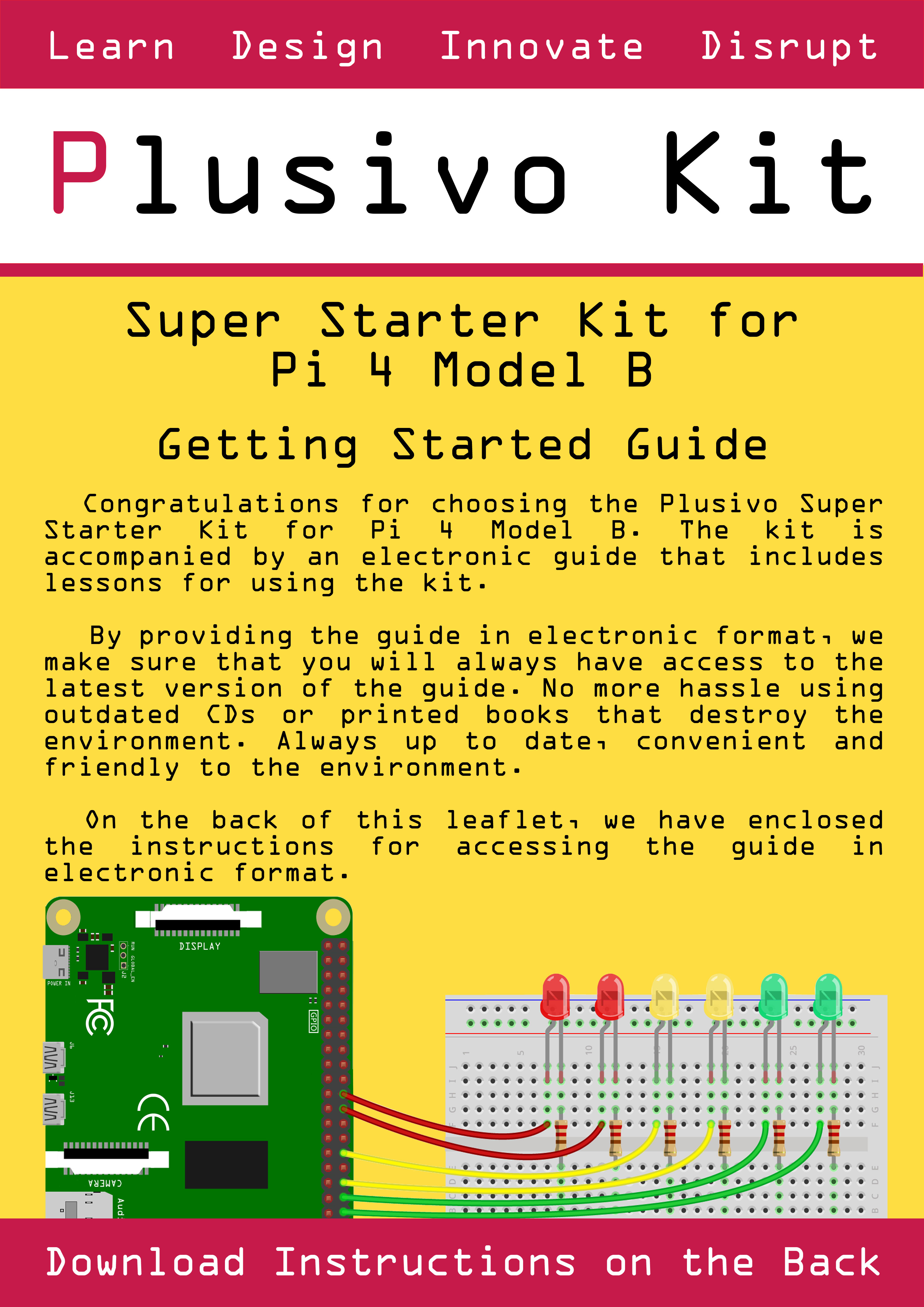 Plusivo Pi 4 Super Starter Kit with Raspberry Pi 4 with 2 GB of